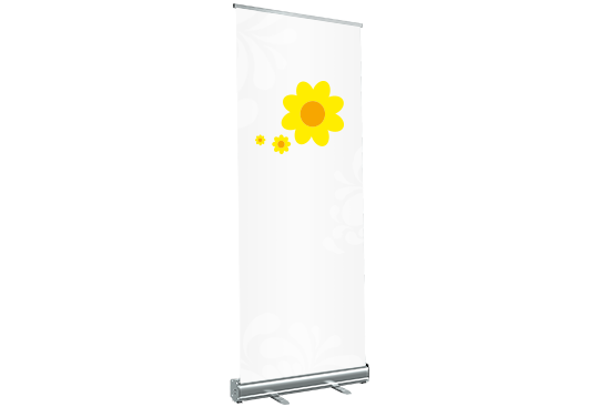 Rollup-Display drucken, Werbetechnik in Nürnberg, Großformatdruck, Digitaldruck